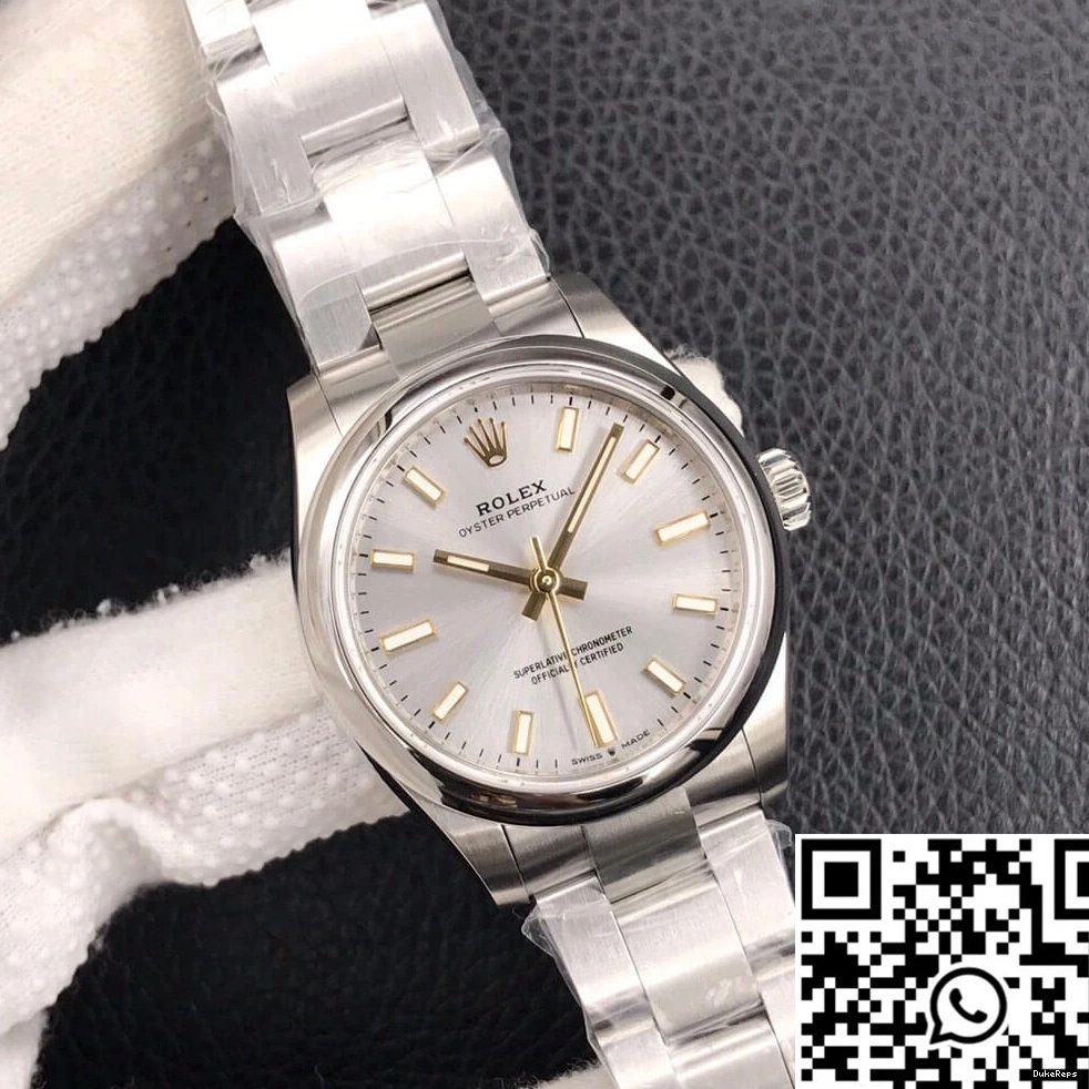 31MM Oyster EW Dial M277200-0001 Perpetual Silver Factory Rolex 0219
